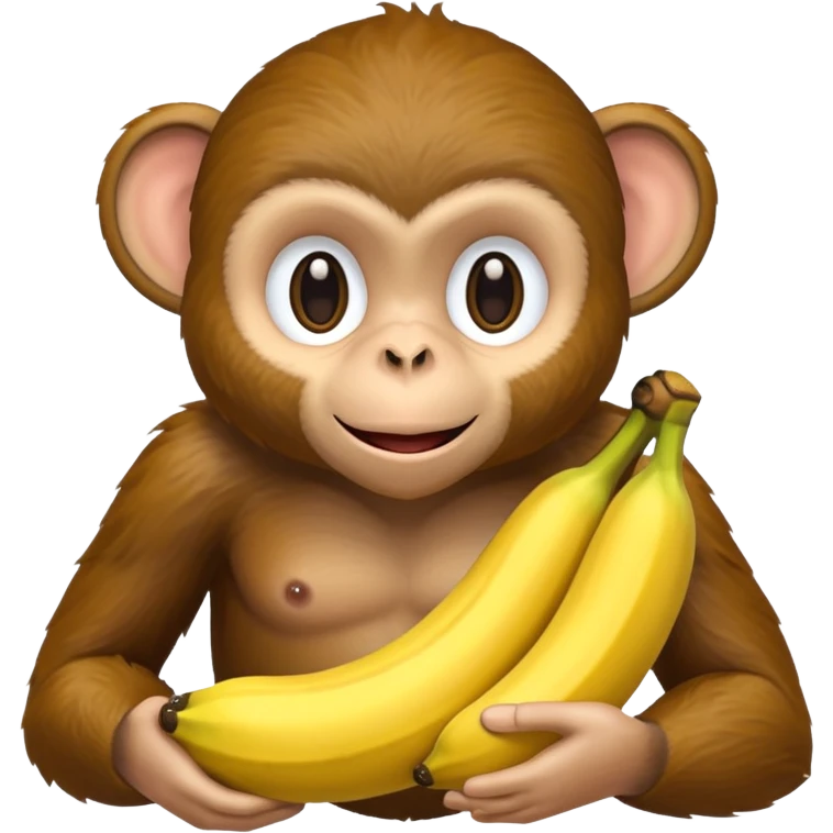 Monkey holding a banana  emoji
