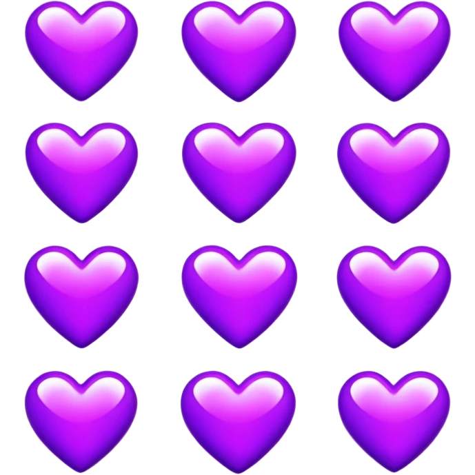 purple hearts  emoji