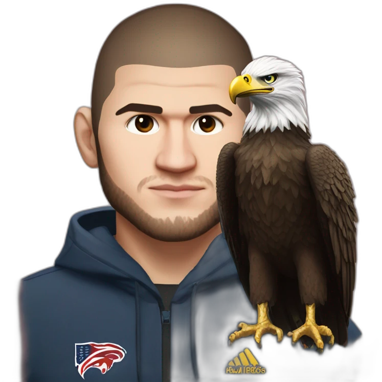 Khabib nurmagomedov with eagle emoji