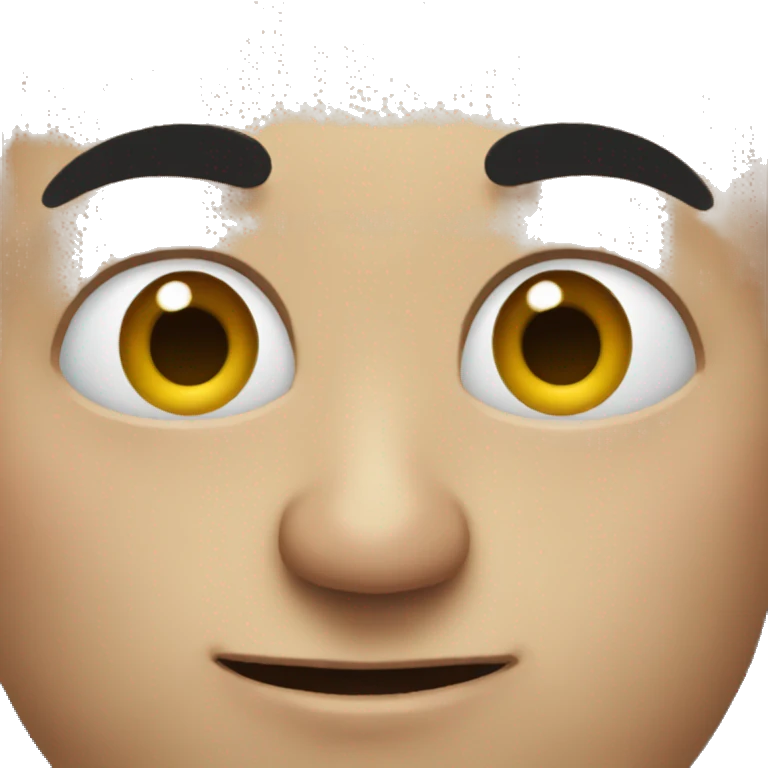 weird ugly bald close up face scary emoji