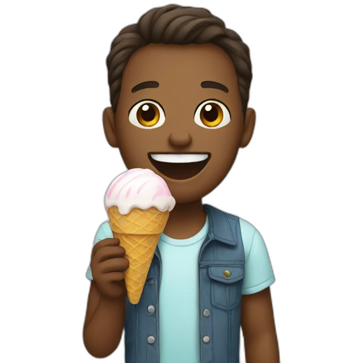 Eating Icecream  emoji