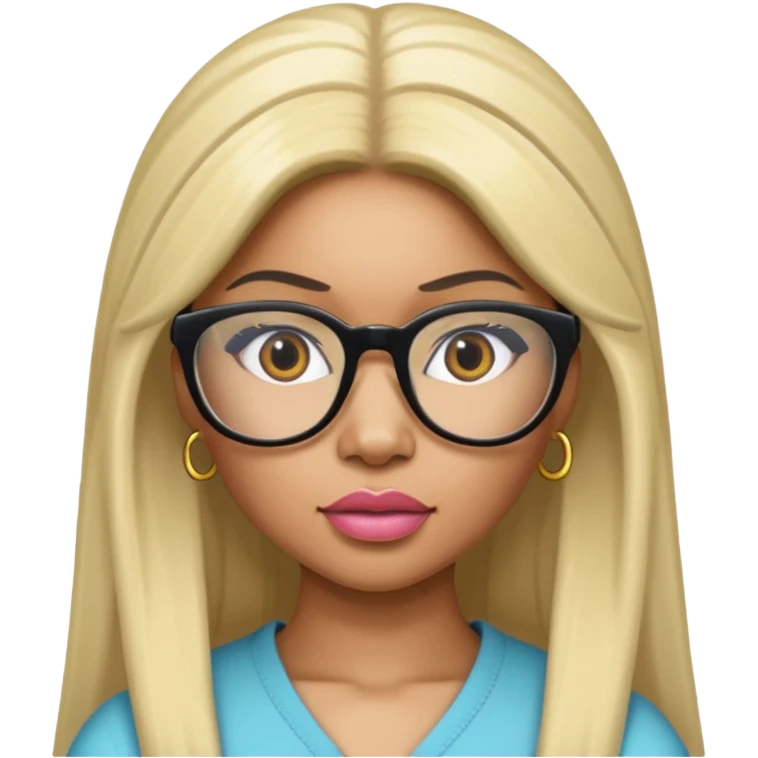 nicki minaj with glases emoji