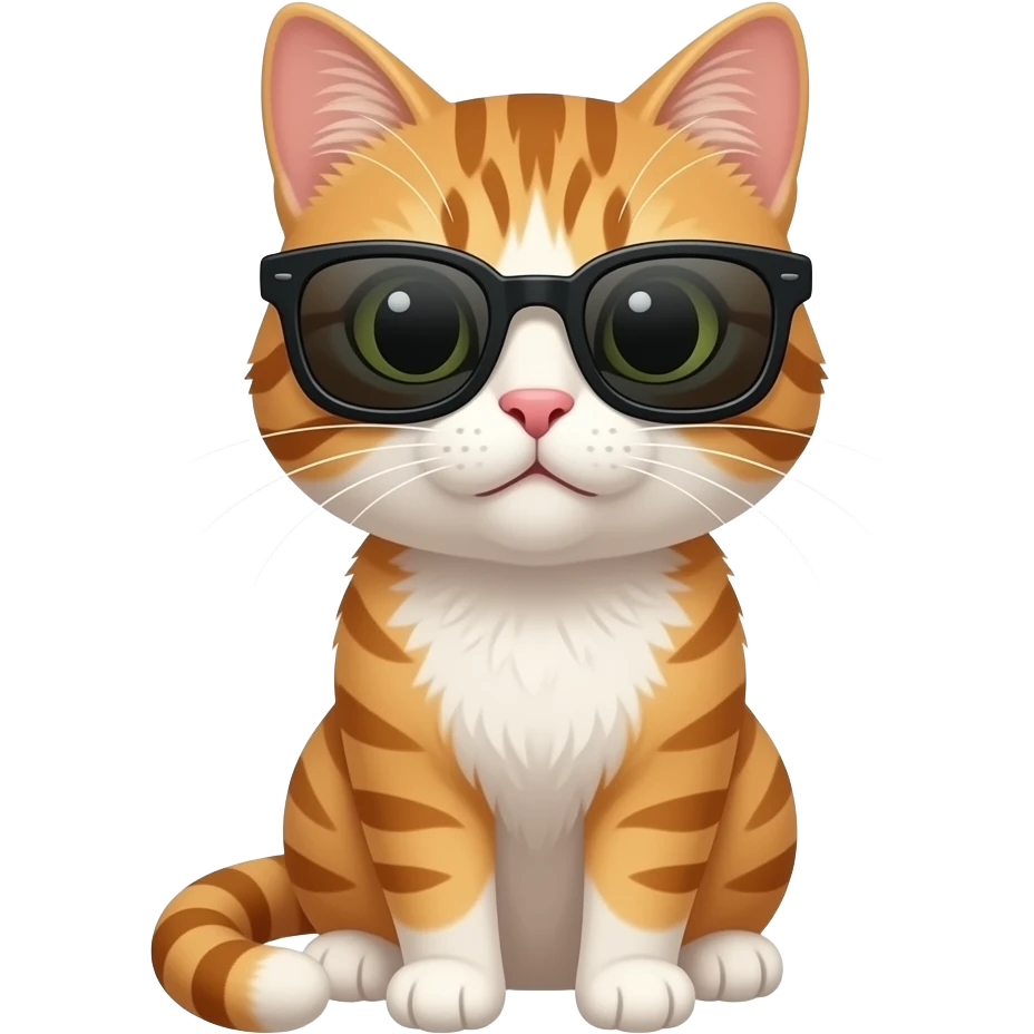 Cat wearing sunglasses emoji