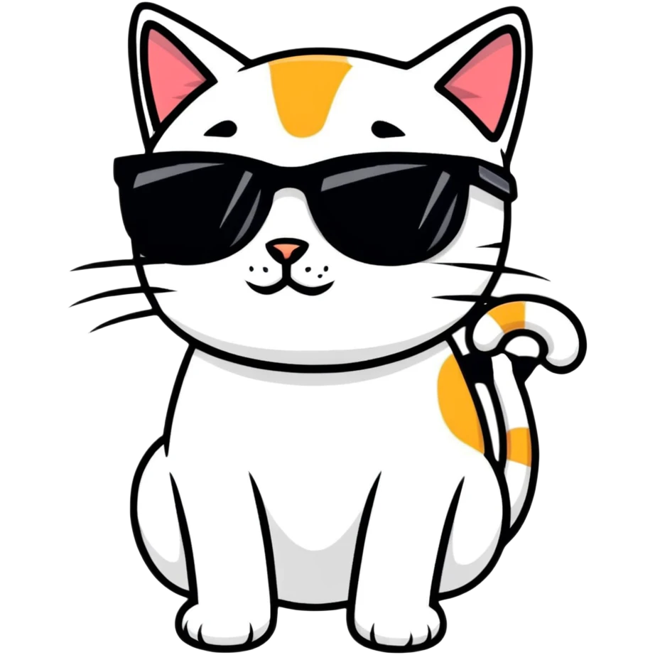 cat wearing sunglasses emoji