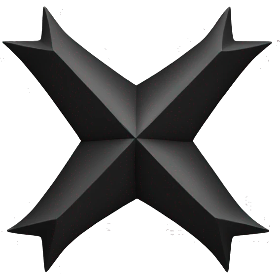 Full Black 7 pointed star emoji