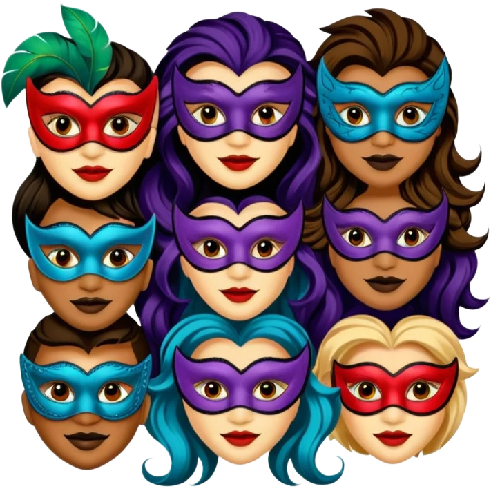 Masquerade Characters emoji
