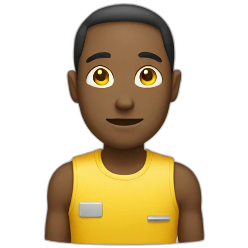 hardisk man yellow emoji color emoji