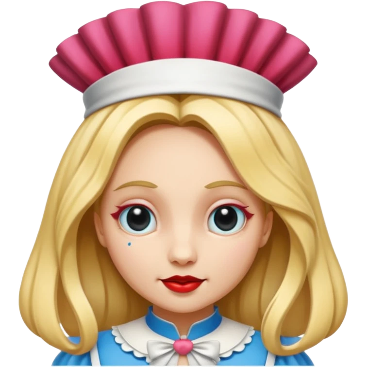 Alice in wonderland off with her head emoji
