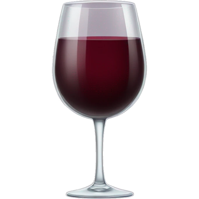 red wine in a long glass emoji