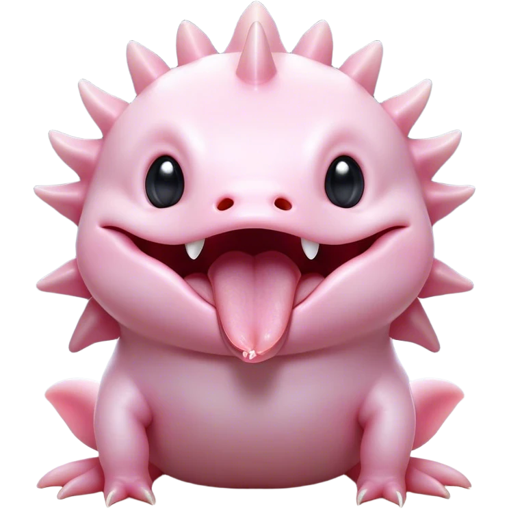 Cinematic Cute Yawning Axolotl Portrait Emoji, Head tilted slightly with a dramatic, wide-open yawn, showcasing smooth, pale pink skin with softly drooping feathery gills, eyes barely open in drowsy contentment, Simplified yet irresistibly adorable features, highly detailed, glowing with a soft, cozy glow, high shine, relaxed yet expressive, stylized with a touch of whimsy, bright and endearing, soft glowing outline, capturing the essence of a sleepy yet affectionate aquatic creature, so drowsy it feels like it could stretch out of the screen and curl up for a nap! emoji