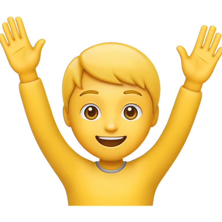 Emoji with hands up  emoji