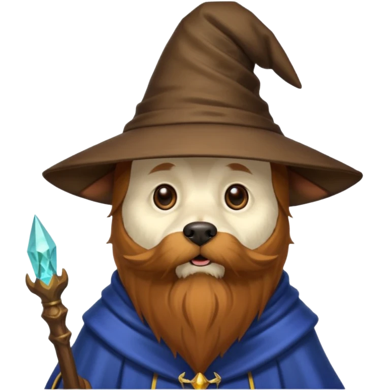 Dog wizard emoji