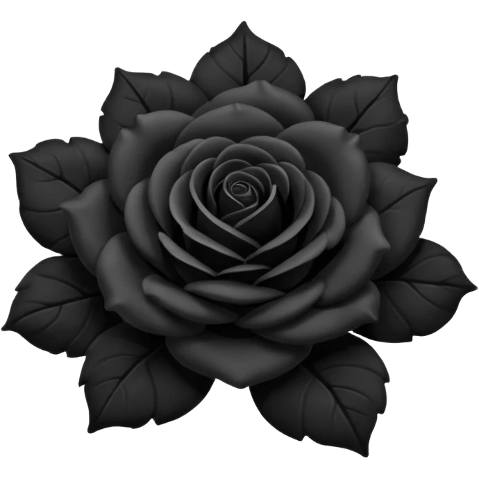 Black rose emoji