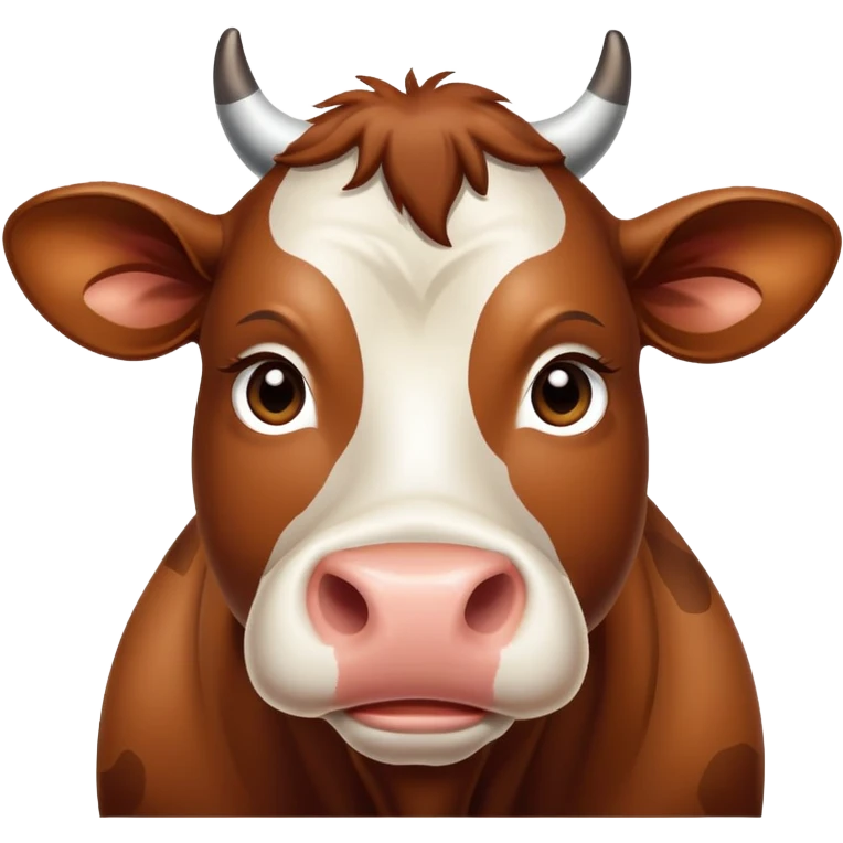 En ku som sier mø emoji