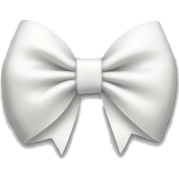 White bow just like apples  emoji