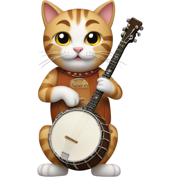 cat with a banjo emoji