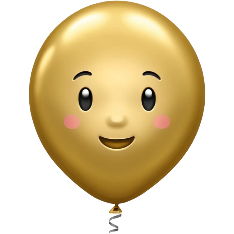 gold balloon emoji