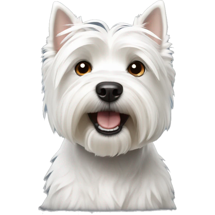 Dog west highland White terrier emoji