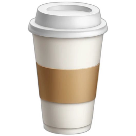 white TAKEAWAY coffee emoji