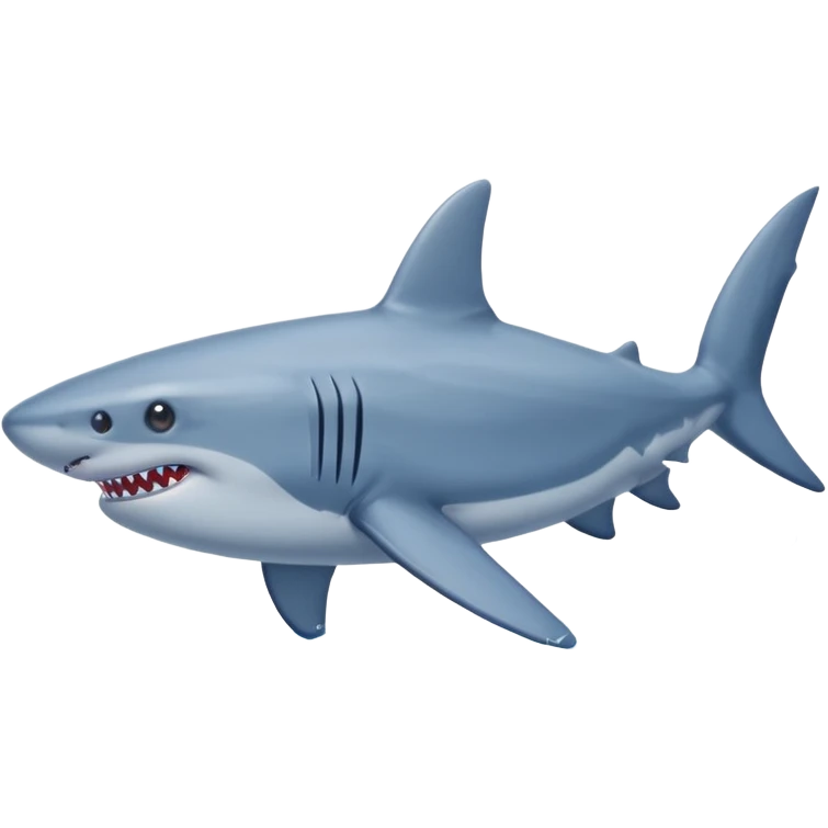 A  3 leged shark with blue nike shoes  emoji