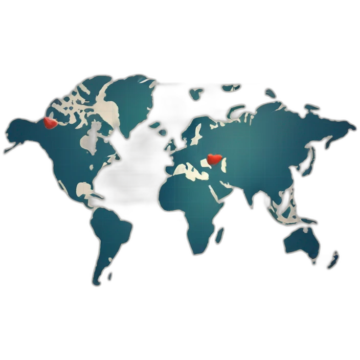 world and graph chart up emoji