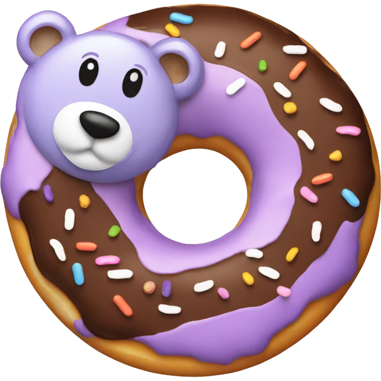 donut with bear emoji