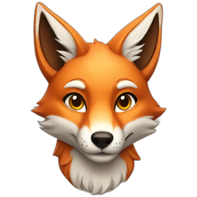 Anthro fox emoji