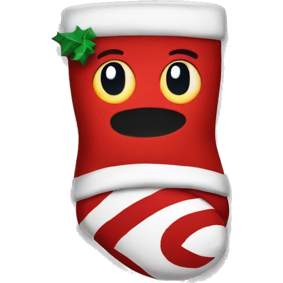 Ugly christmas sock emoji