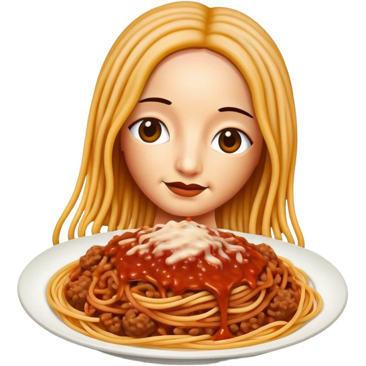  SPAM meat dripping sauce spaghetti monalisa portrait emoji