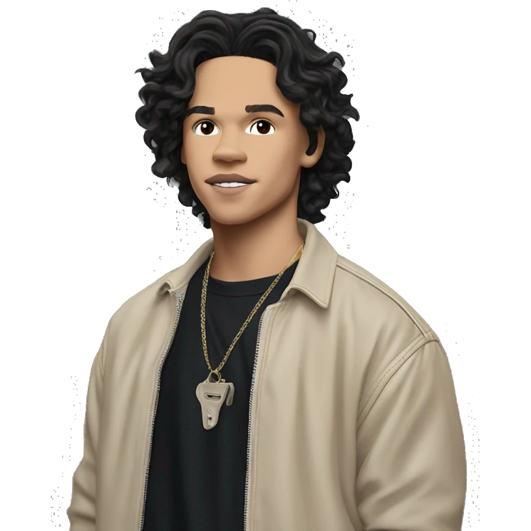 Conan Gray is an American singer-songwriter and former YouTuber.  dark hair, long short rockstar light skin  emoji