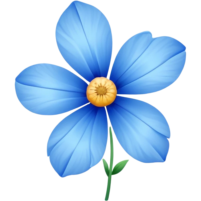 A blue flower emoji