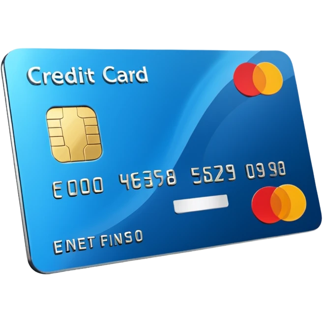 3D icon of a credit card–style corporate card, with a clear highlight in #FF3D00, minimal and high-end. emoji