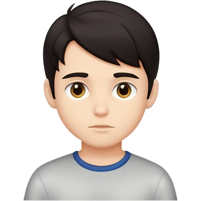 boy with dark hair emoji