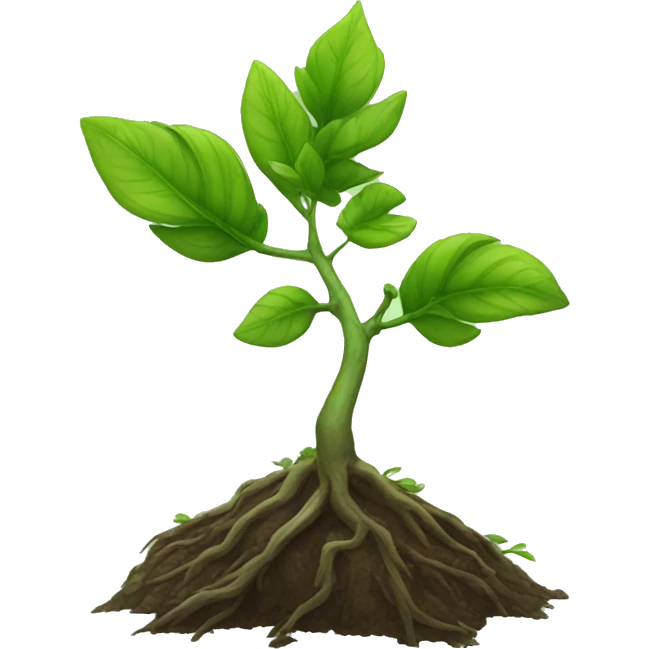 plant growing from a branch emoji