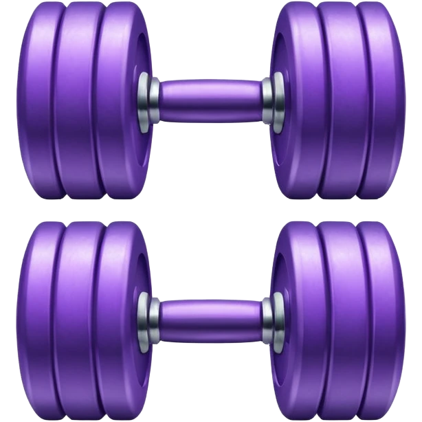 lilac dumbbell emoji