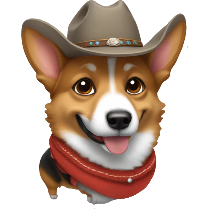 Cowboy corgi emoji