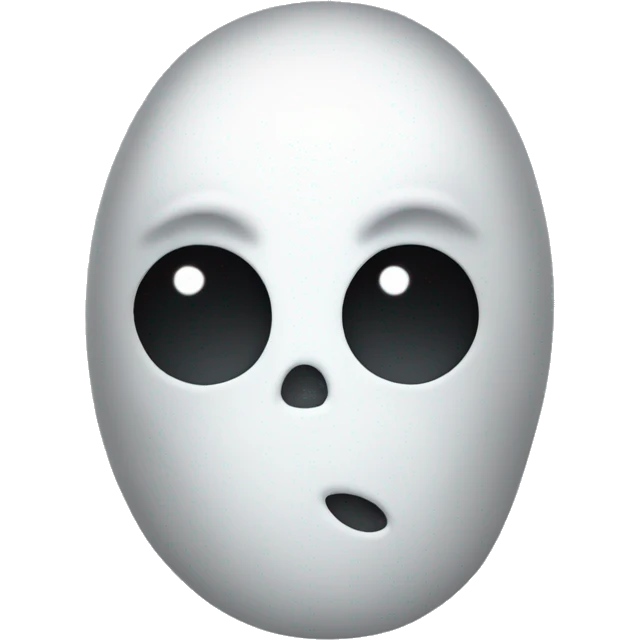 Ghost face emoji