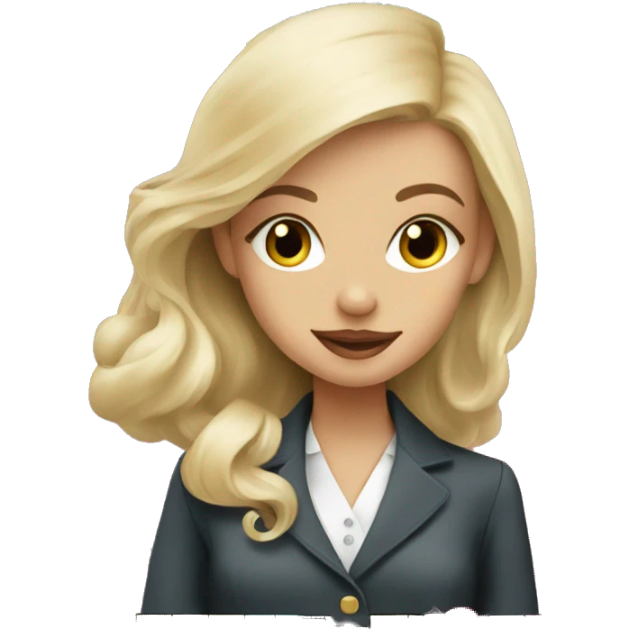 Blonde girl playing monopoly  emoji
