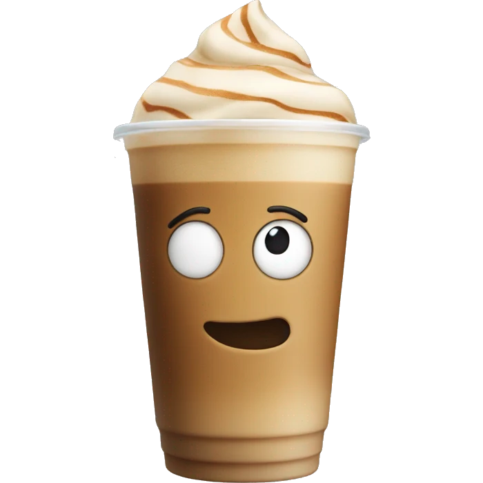 Iced latte emoji