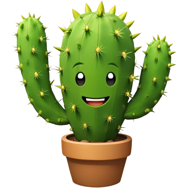 Spike character from Brawl Stars, a cactus with a smiley face emoji