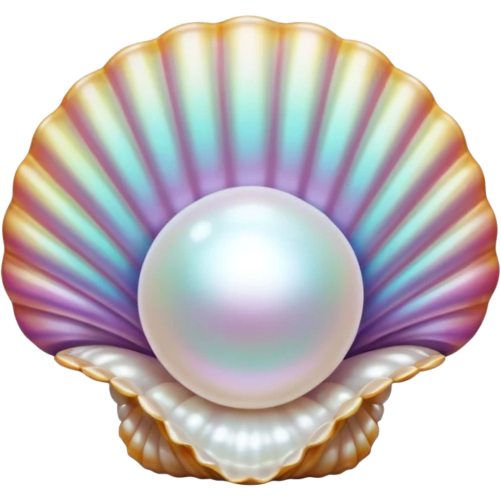pearls in shell emoji