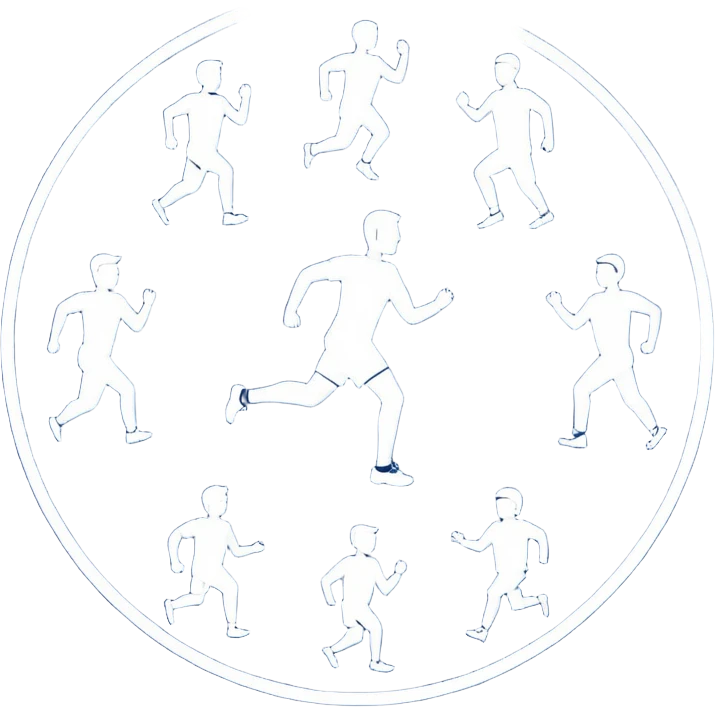 Regular physical activity icon circle emoji