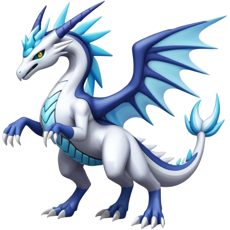 Kyurem-reshiram-dialga-suicune-hybrid, full body emoji