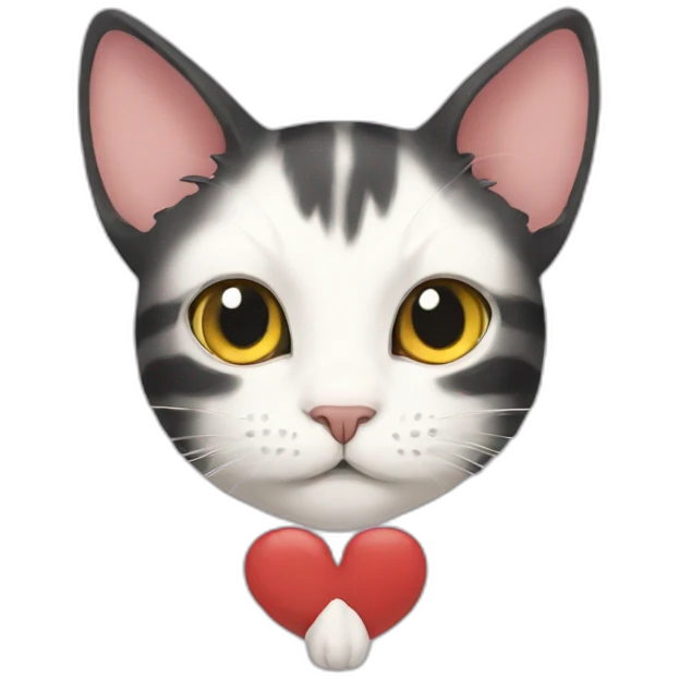 cat with heart eyes in ghibli emoji