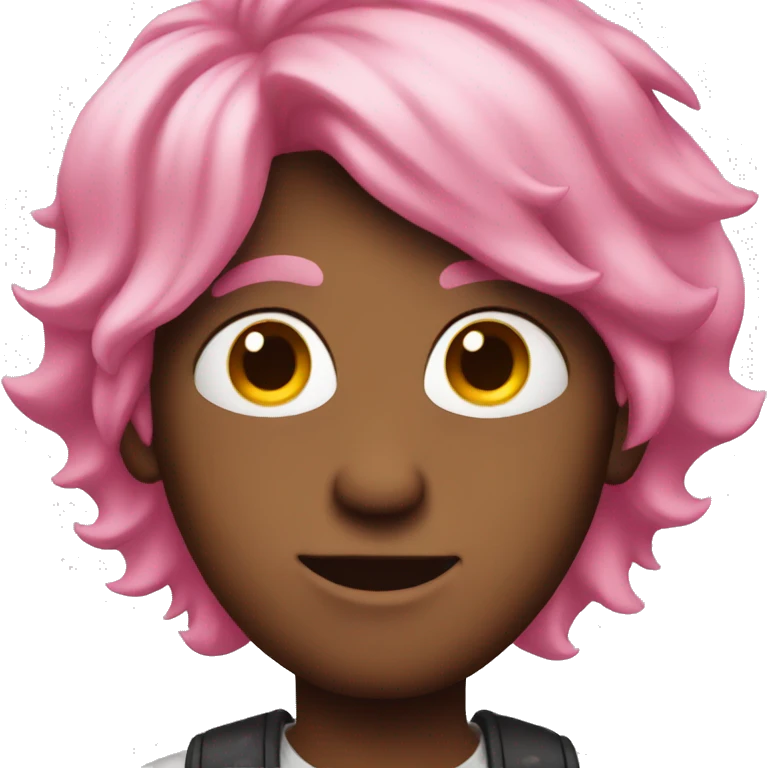 Pink hair guy emoji