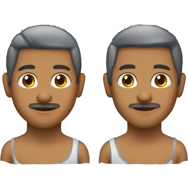 Menor con aretes y morenito  emoji