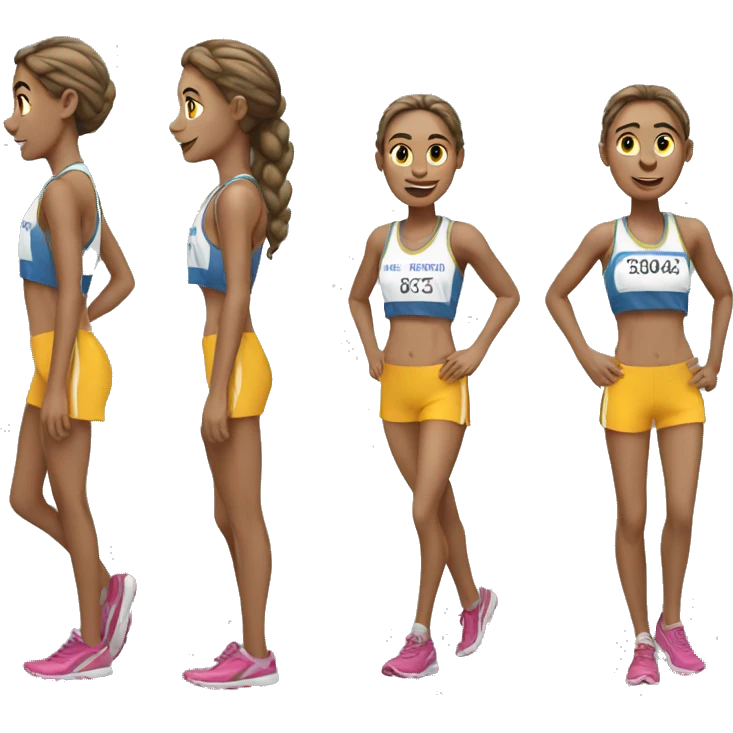 female cross country runner emoji