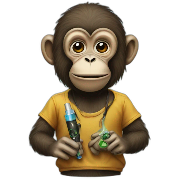 Vape monkey  emoji