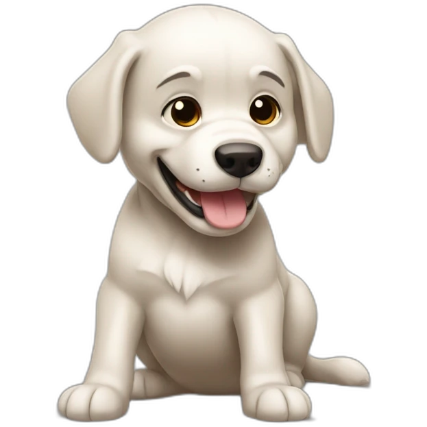 Perro saltando emoji