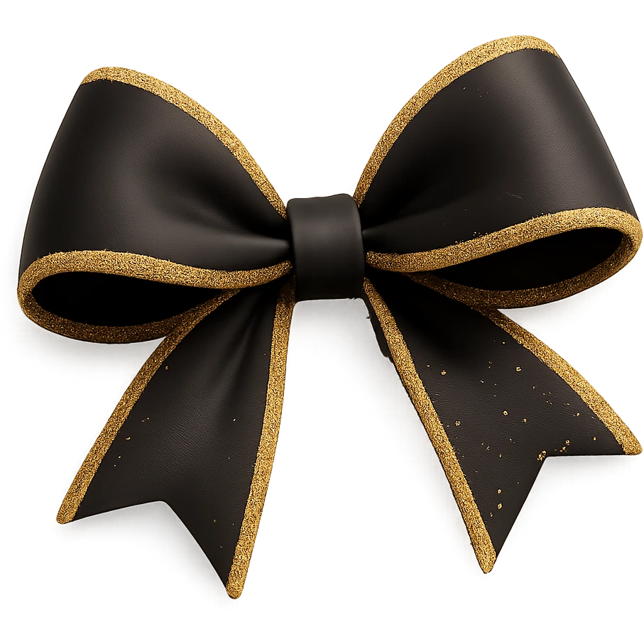 sparkly bow emoji